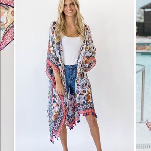 NWT Tassel Kimono